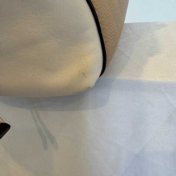 Coach Two-Toned Leather Satchel with Detachable Strap - Picture 13 of 16